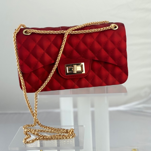 unbranded Handbags - Red Jelly Handbag Crossed body Purse